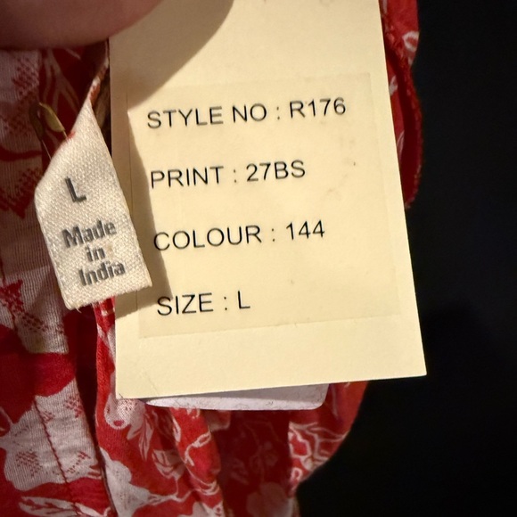 Ladies Raga size Large Floral Red and White Women's Skirt - Picture 5 of 5